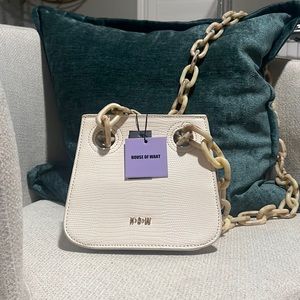 Small cream House of Want purse